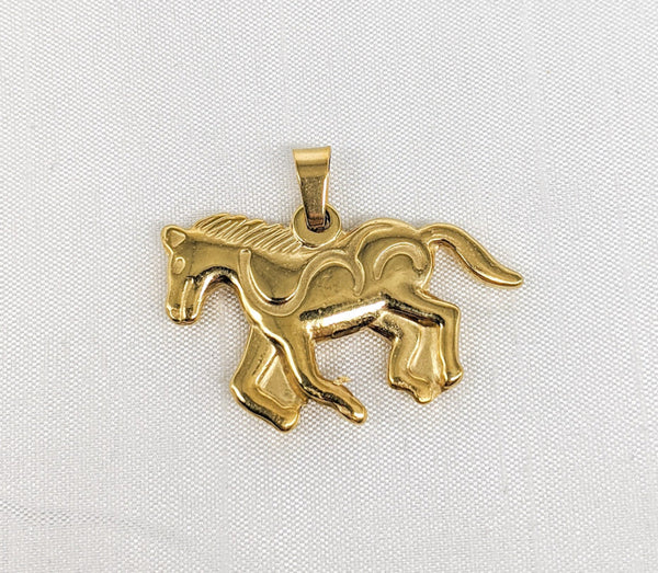 Stainless Steel Horse Pendant