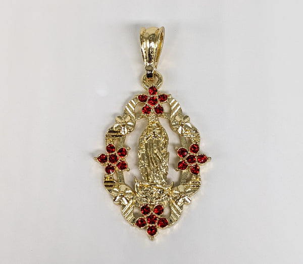 Plated Virgin Mary Pendant