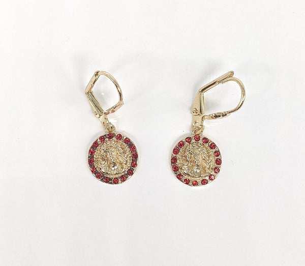 Plated Jesus Earring
