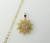 Gold plated 2.5mm star chain necklace in dainty multicolor style.