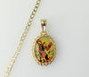 Gold plated 14K Cuban chain necklace with Archangel Saint Michael pendant.
14K gold plated Cuban chain necklace featuri