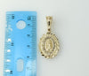"Mis 15 Años" Virgin Mary Plated 2mm Rope Braided Chain Devotion Necklace