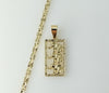 Gold plated star chain necklace features an elephant pendant in delicate design.

A gold plated chain necklace with an e