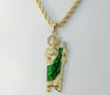 Gold plated multicolor Saint Jude rope and braided chain X-large necklace.

Gold plated multicolor Saint Jude rope and b