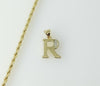 Gold plated rope and braided chain necklace with letter R pendant and delicate chain.

Gold plated rope and braided ch