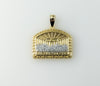 Plated Small Multicolor The Last Supper Pendant Optional 14K 3mm Flat Mariner Anchor Chain Necklace