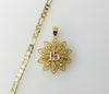 Dainty multicolor plated figaro chain necklace with a 3mm thickness.