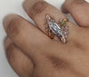 Plated Tri-Color Virgin Mary Ring