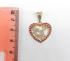 Plated Heart with Butterfly Pendant*
