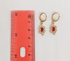 Plated Stone Earring