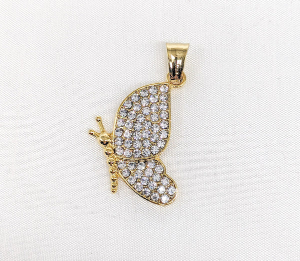 Plated Butterfly Wing Pendant