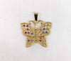 Plated Butterfly Pendant