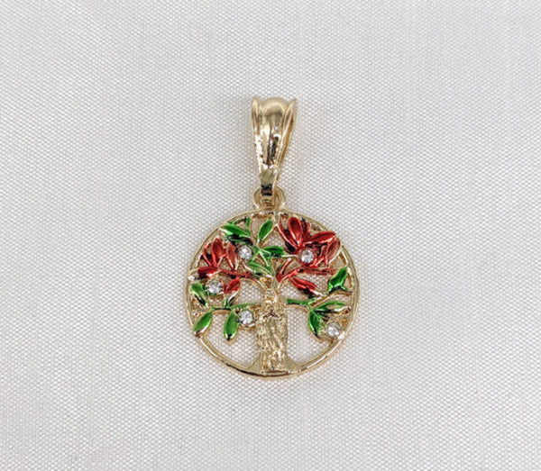Plated Virgin Mary Pendant