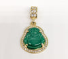 Plated Green Buddha Pendant