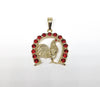 Plated Rooster Pendant