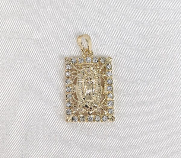Plated Virgin Mary Pendant