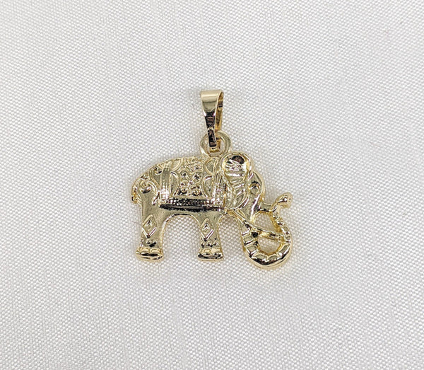 Plated Elephant Pendant