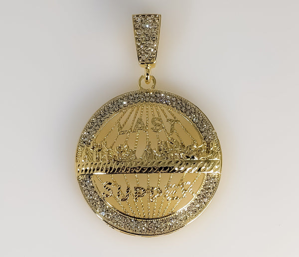 Plated Blinged The Last Supper Pendant