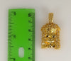 Plated Blinged Jesus Pendant