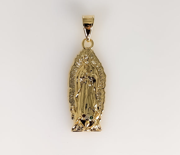 Plated Virgin Mary Pendant