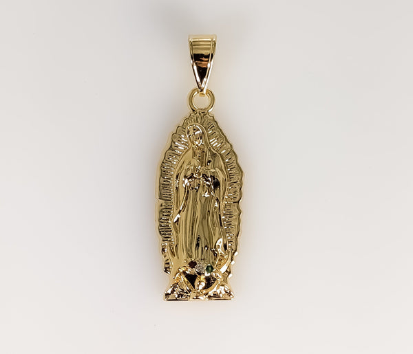 Plated Virgin Mary Pendant