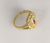 Plated Multicolor Virgin Mary Ring