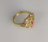 Plated Multicolor Virgin Mary Ring