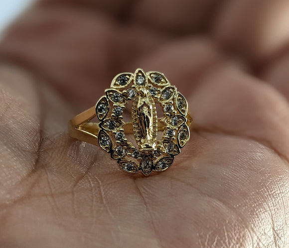 Plated Virgin Mary Ring