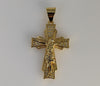 Plated Blinged Cross Pendant