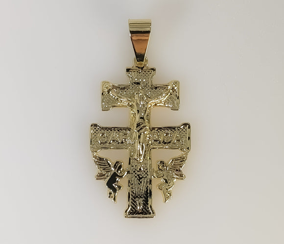 Plated Holy Cross of Caravaca Pendant