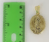Plated Virgin Mary 2mm Rope/Braided Chain Necklace