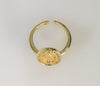 Plated Adjustable Virgin Mary Ring