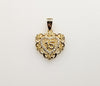 Plated Heart "My 15" Quince Pendant