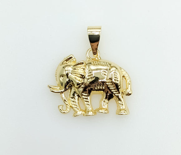 Plated Elephant Pendant