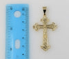 Plated Cross 3mm Figaro Chain Necklace