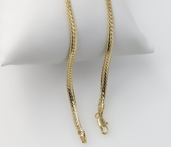 Plated 3mm Herringbone Chain