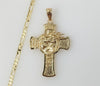 Plated Cross 3mm Figaro Chain Necklace