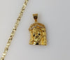 Plated Jesus 4mm Star Chain Necklace