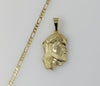 Plated Jesus 3mm Figaro Chain Necklace