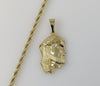 Plated Jesus 4mm Rope/Braided Chain Necklace
