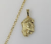 Plated Jesus 4mm Star Chain Necklace