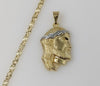 Plated Multicolor Jesus 4mm Star Chain Necklace