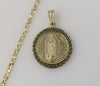 Plated Multicolor Virgin Mary 4mm Star Chain Necklace