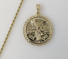 Plated Mexican Centenario 3mm Rope/Braided Chain Necklace