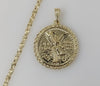 Plated Mexican Centenario 4mm Star Chain Necklace