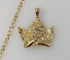 Plated Large Angel 4mm Star Chain Necklace