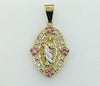 Plated Tri-Color Saint Jude Thaddaeus Pendant