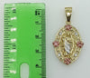 Plated Tri-Color Saint Jude 3mm Figaro Chain Necklace
