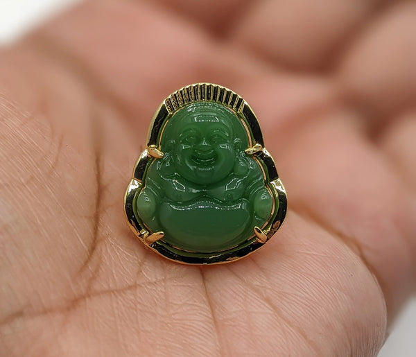 Plated Adjustable Buddha Ring