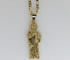Plated Saint Jude 3mm Figaro Chain Necklace